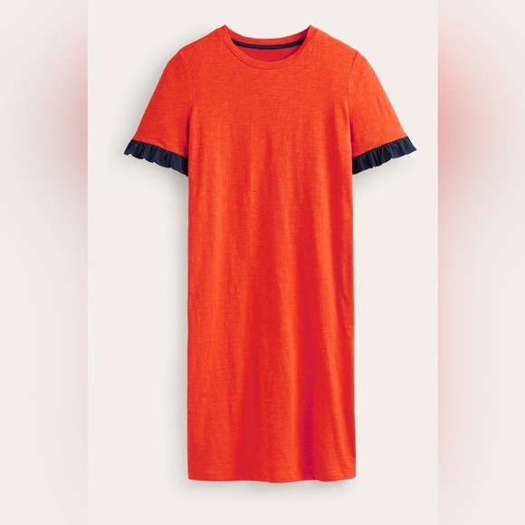 Boden Emily Ruffle Cotton Dress - Picture 4 of 10